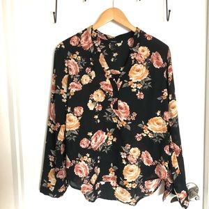 Floral Long Sleeve Blouse